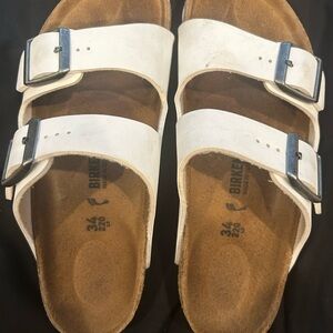 Birkenstock White Double Strap Sandals